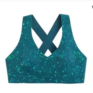 Athleta d-dd crossover reversible bra oceanic smal